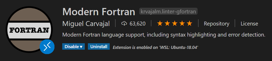 Modern Fortran Plugin